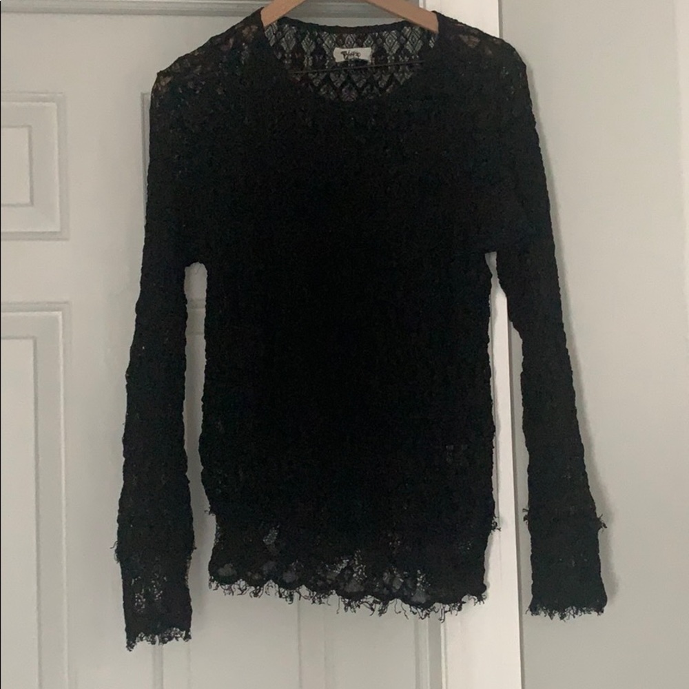 Long sleeve lace top by Nightcap Clothing